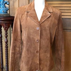 Brandon Thomas suede brown ladies jacket size L